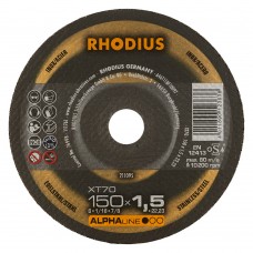 Круг відрізний RHODIUS XT70 AlphaLine 150*1,5*22 сталь/нержавіюча сталь
