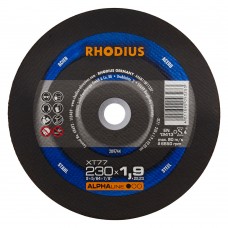 Круг відрізний RHODIUS XT77 AlphaLine 230*1,9*22 сталь